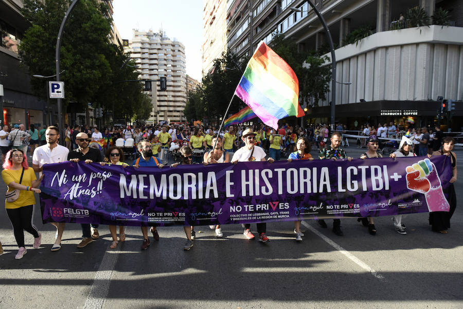 El centro la capital vuelve a teñirse de color para visibilizar las reivindicaciones del colectivo LGTBI+