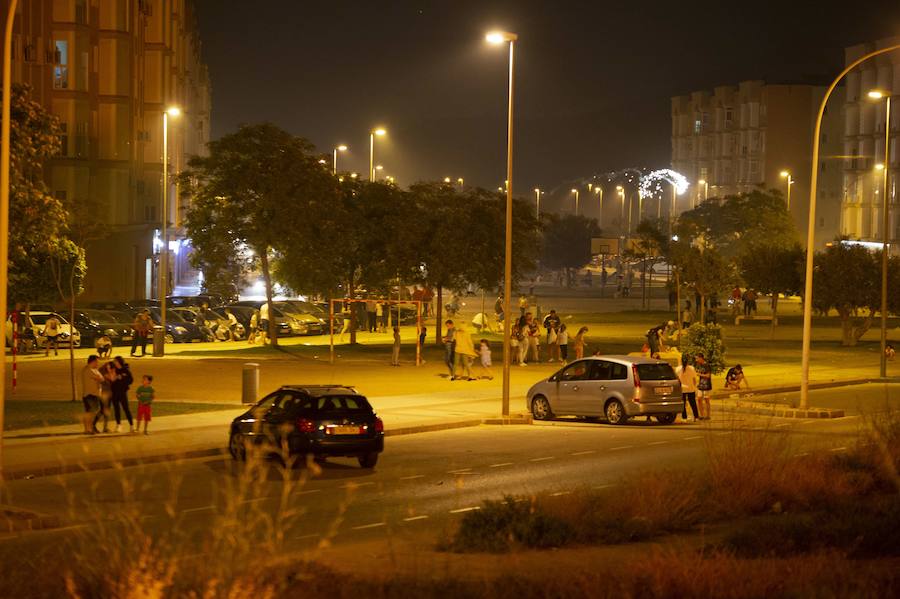 Así recibió el barrio cartaginés la llegada del verano esta madrugada 