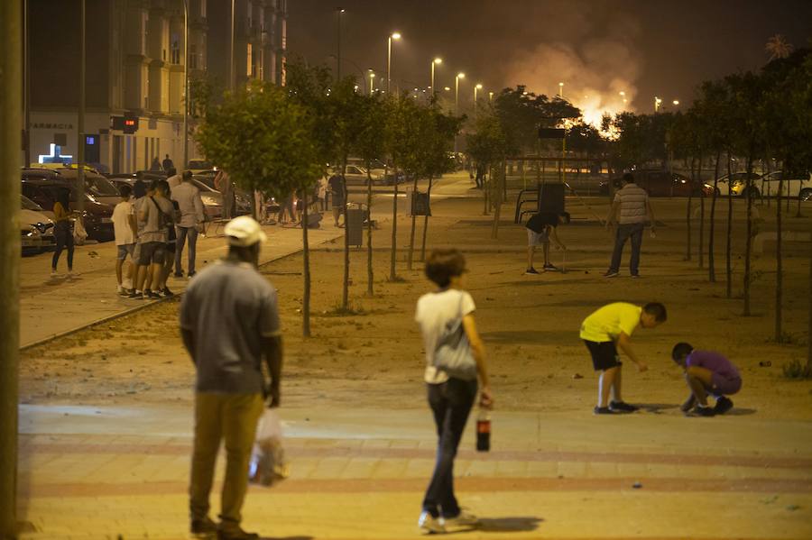 Así recibió el barrio cartaginés la llegada del verano esta madrugada 