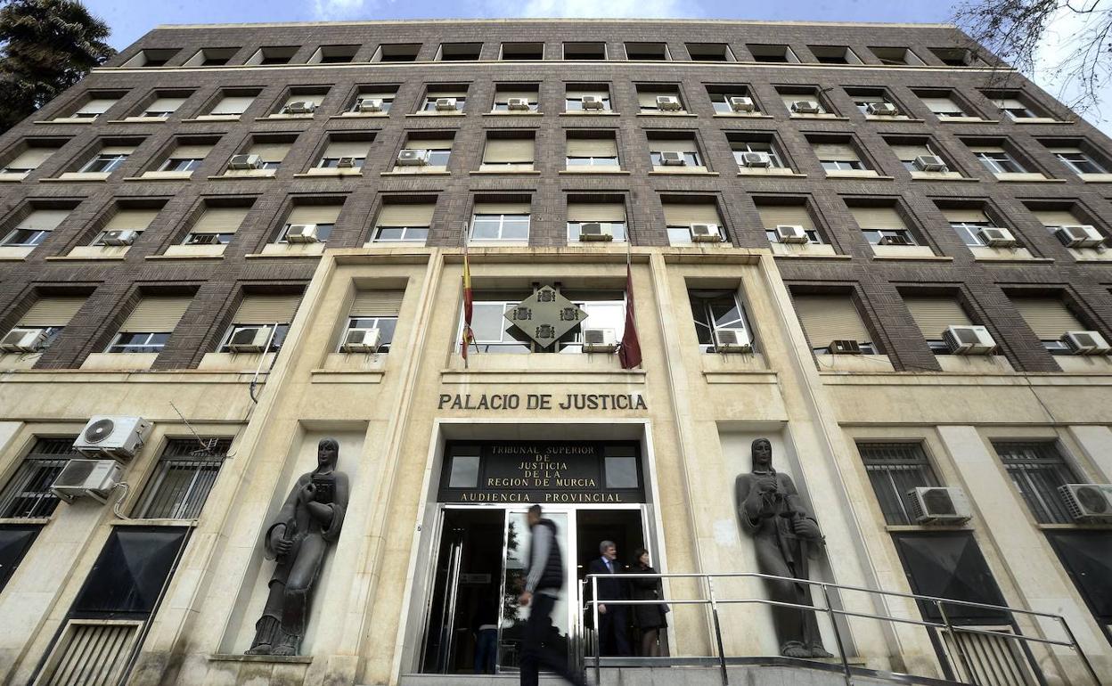 El Palacio de Justicia de Murcia, sede del TSJ, en una foto de archivo.