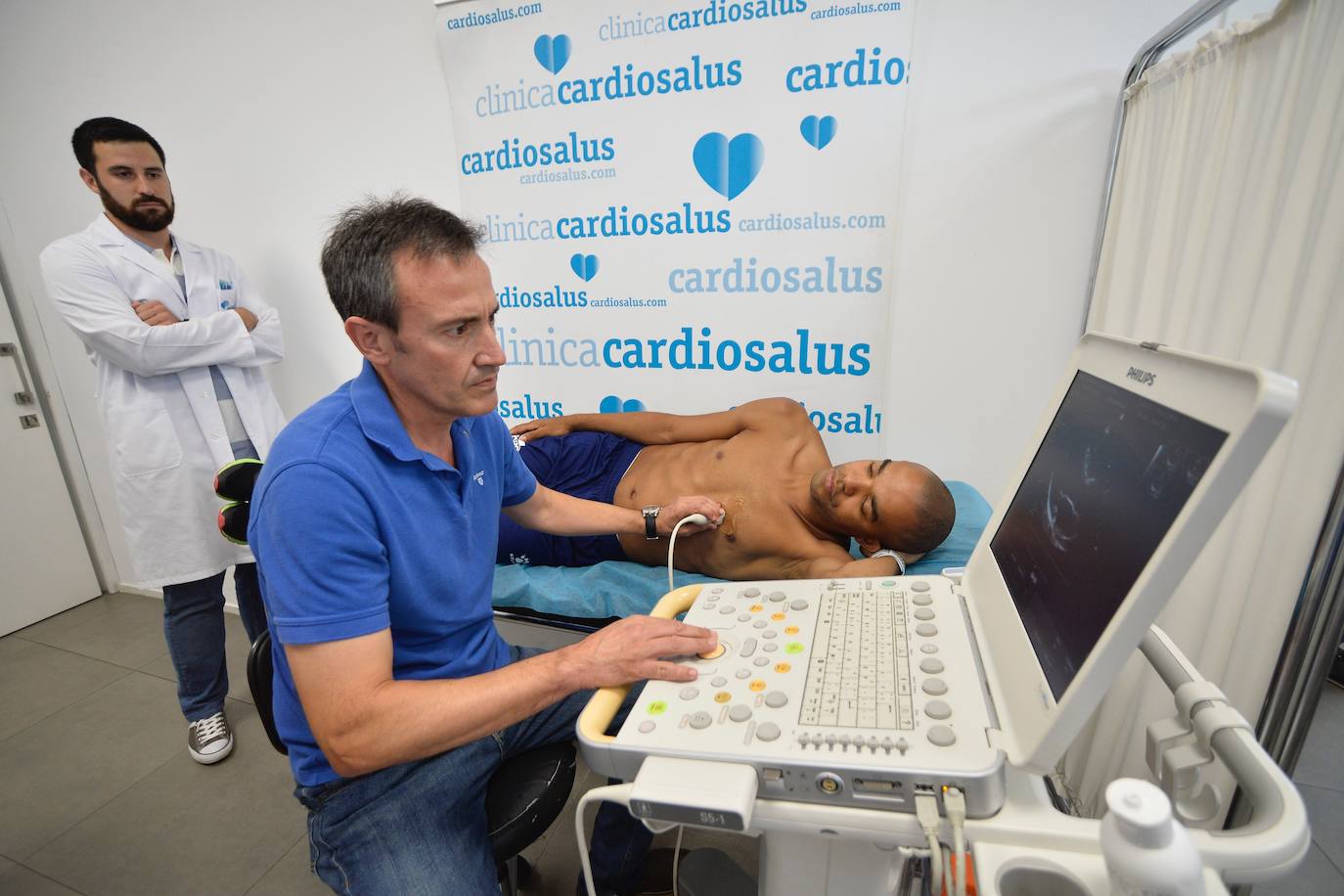 Los jugadores pasaron por Ibermutuamur y el Palacio de los Deportes para los test de fisioterapia y podología, además de por Cardiosalus, que acogió las pruebas de esfuerzo y antropometría.