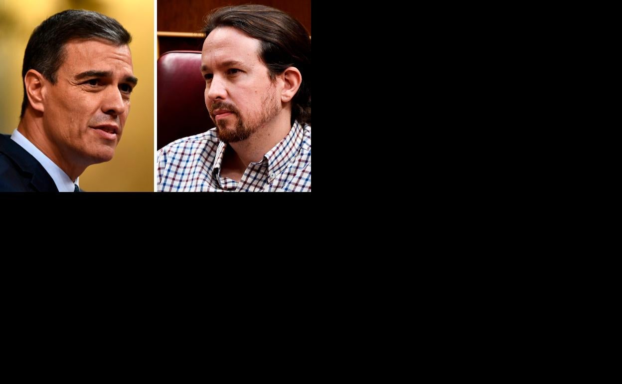 Pedro Sánchez y Pablo Iglesias.