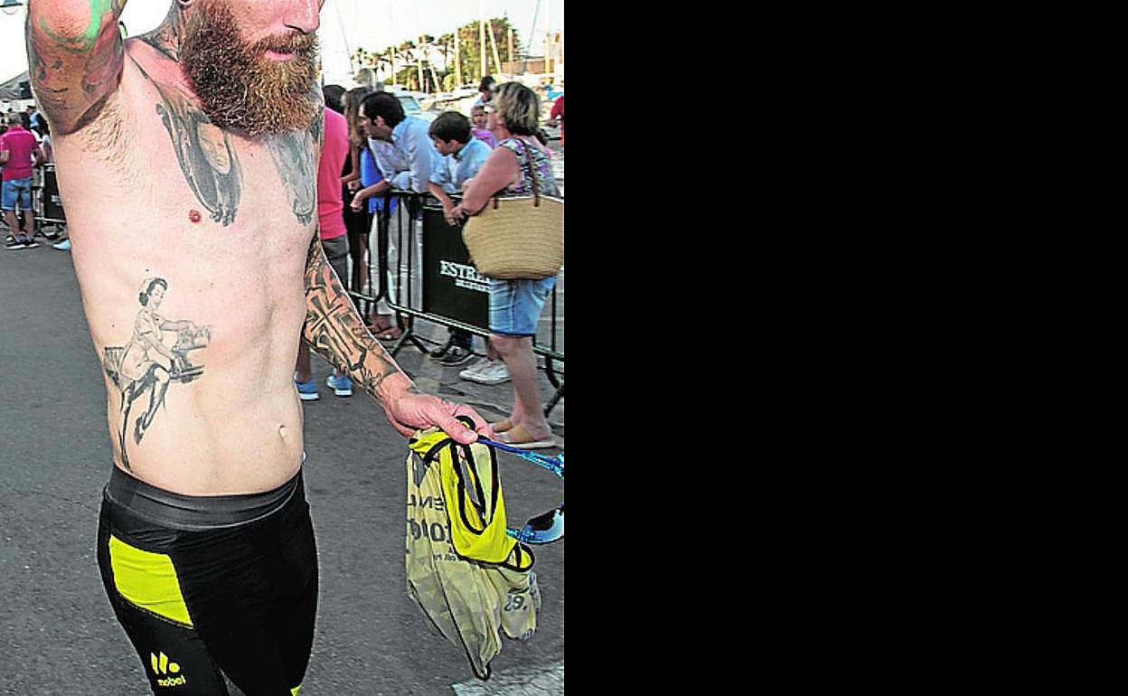 Un participante en el Cross de Cabo de Palos del pasado sábado. 