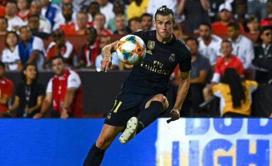 Gareth Bale, durante el partido ante el Arsenal. 