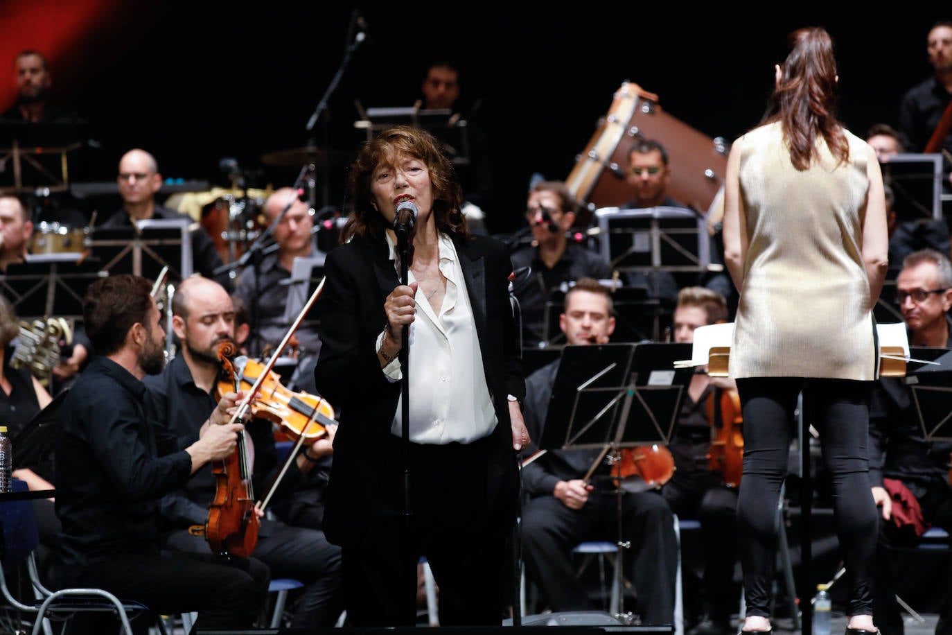 La cantante y actriz británica inauguró el Festival de San Javier. 