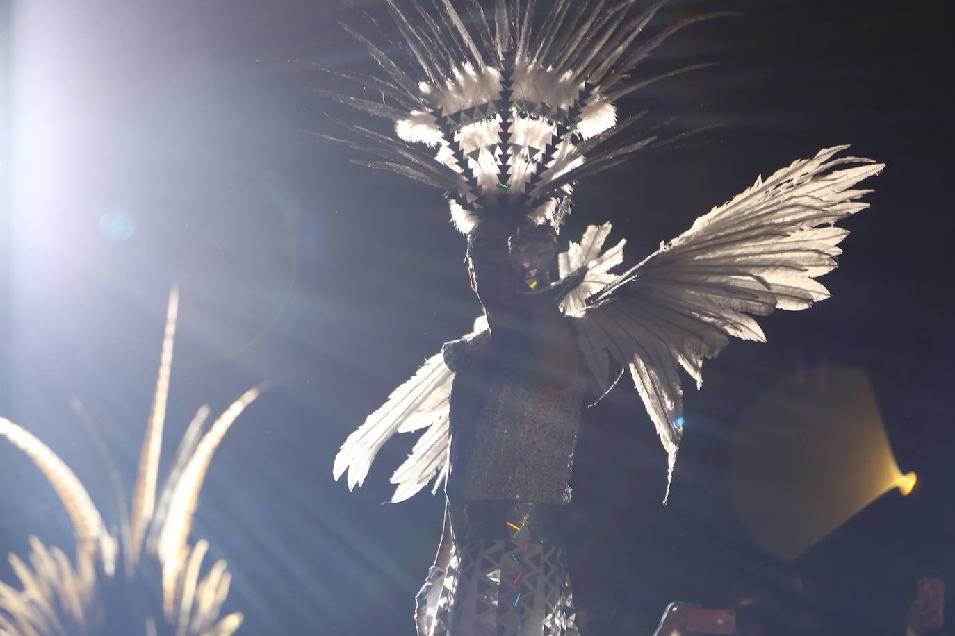 La plaza Antonio Cortijos de Águilas acogió anoche la Gran Gala de Elección de los Personajes del Carnaval 2020, un evento en el que los candidatos se dejaron al piel sobre el escenario para convencer al jurado. Los actos de esta fiesta continúan hoy, a partir de las 21.30 horas, con una muestra del Carnaval por el paseo Parra.