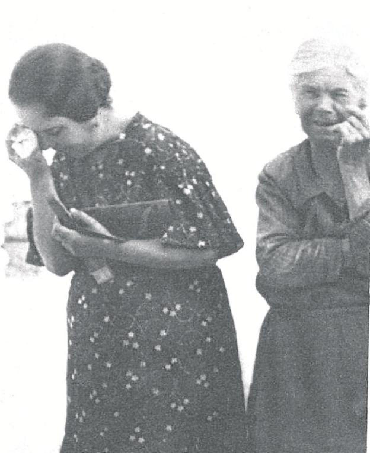 Arrepentidas. Caridad y María de la Paz, en la foto que publicó 'La Verdad' tras su detención.