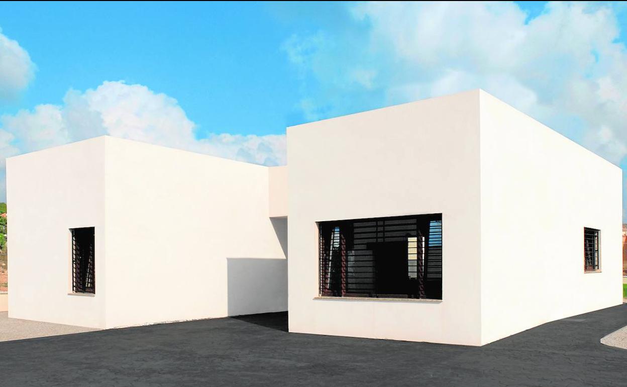 La casa, diseñada por el estudio Noname, en el pueblo de Galifa. 