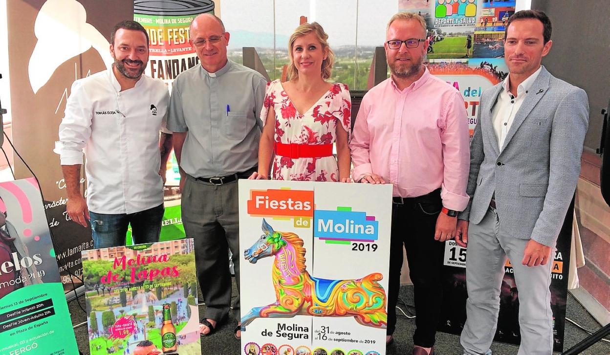 Acto de presentación de las Fiestas de Molina de Segura, el pasado 12 de julio. 