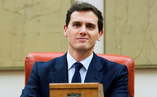 Rivera,durante la primera reunión de su grupo parlamentario tras las vacaciones. 