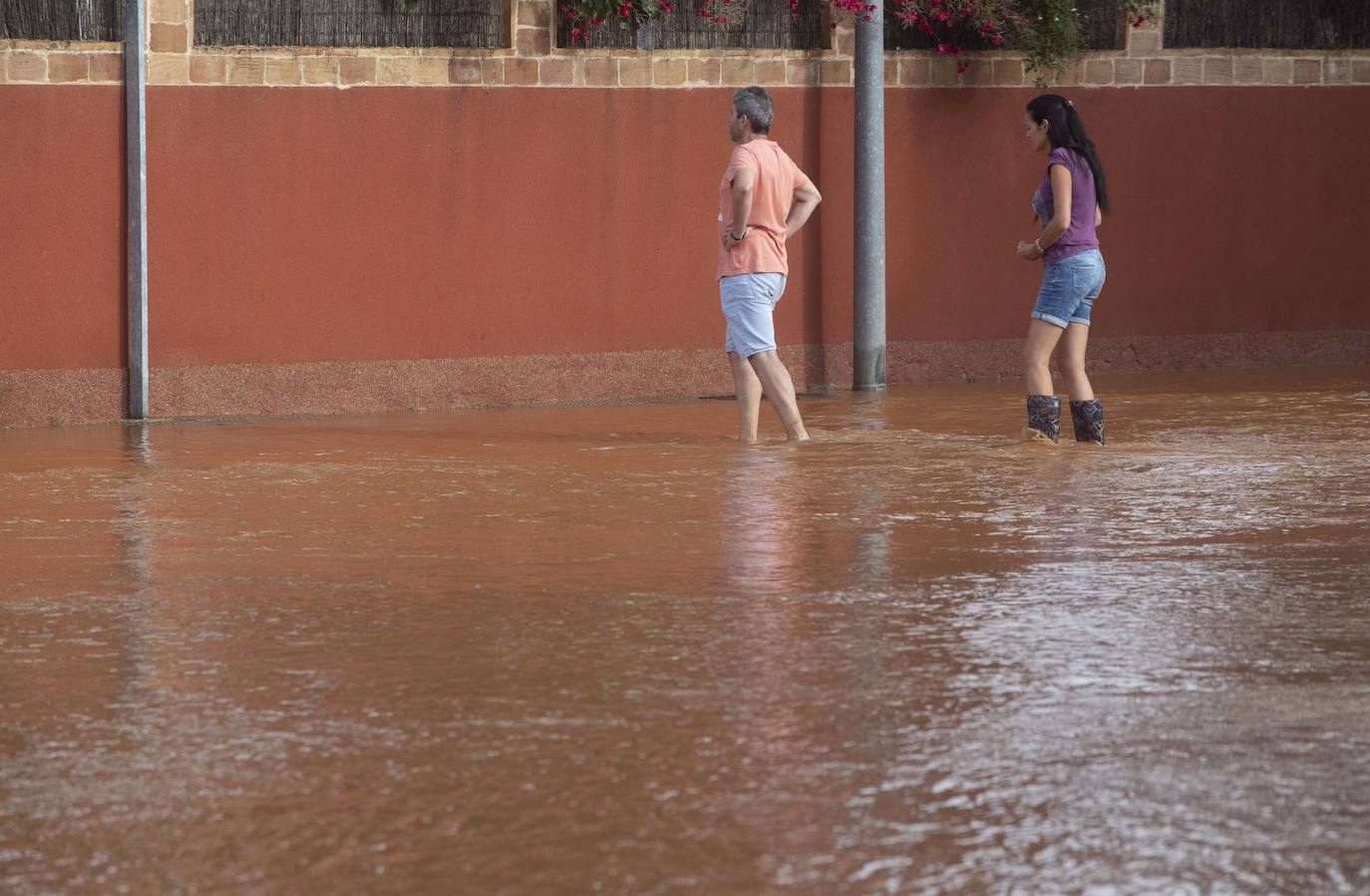 El centro de Cartagena y Los Urrutias también sufrieron notablemente los efectos de las inundaciones