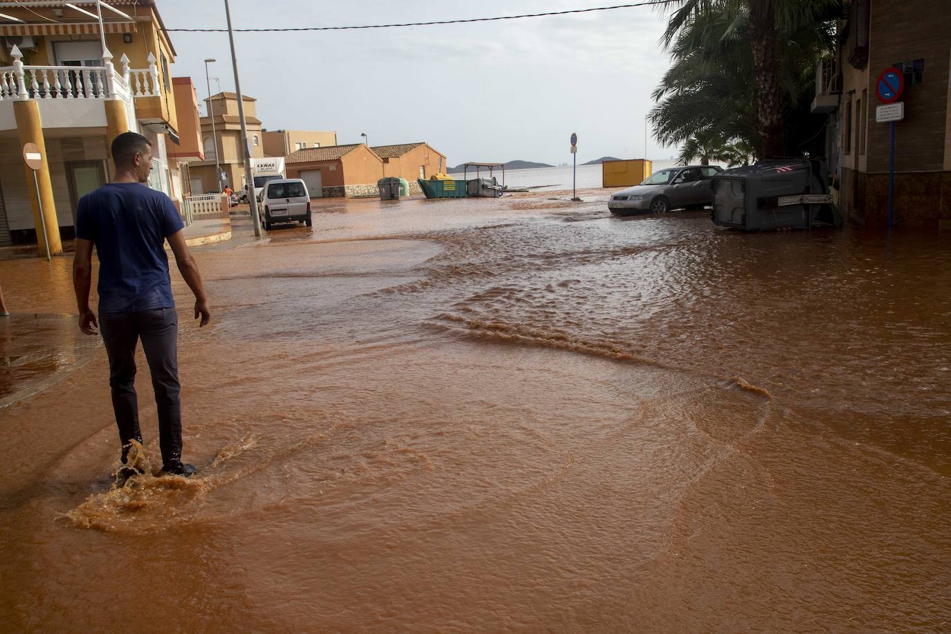 El centro de Cartagena y Los Urrutias también sufrieron notablemente los efectos de las inundaciones