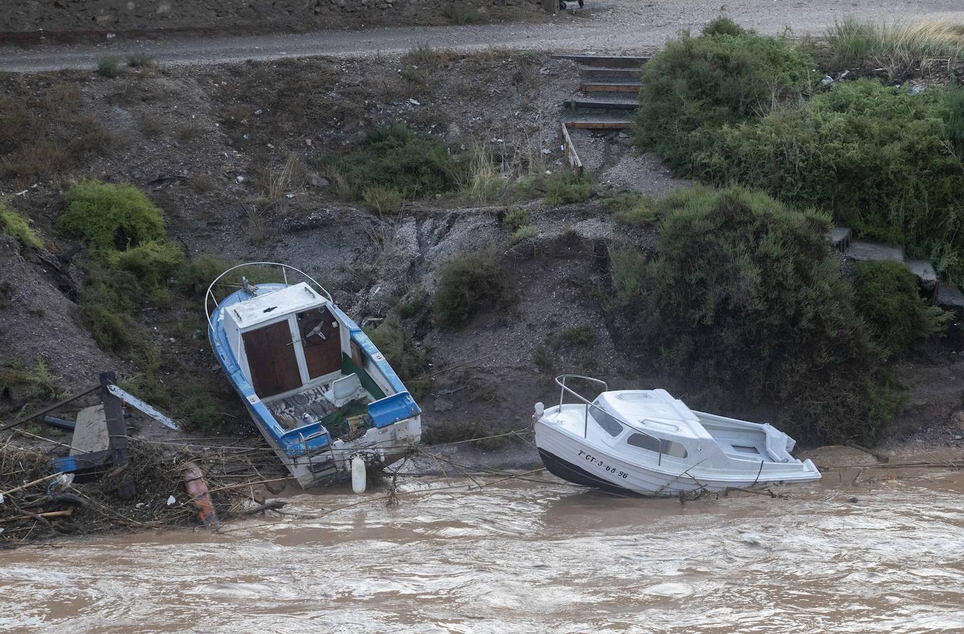El centro de Cartagena y Los Urrutias también sufrieron notablemente los efectos de las inundaciones