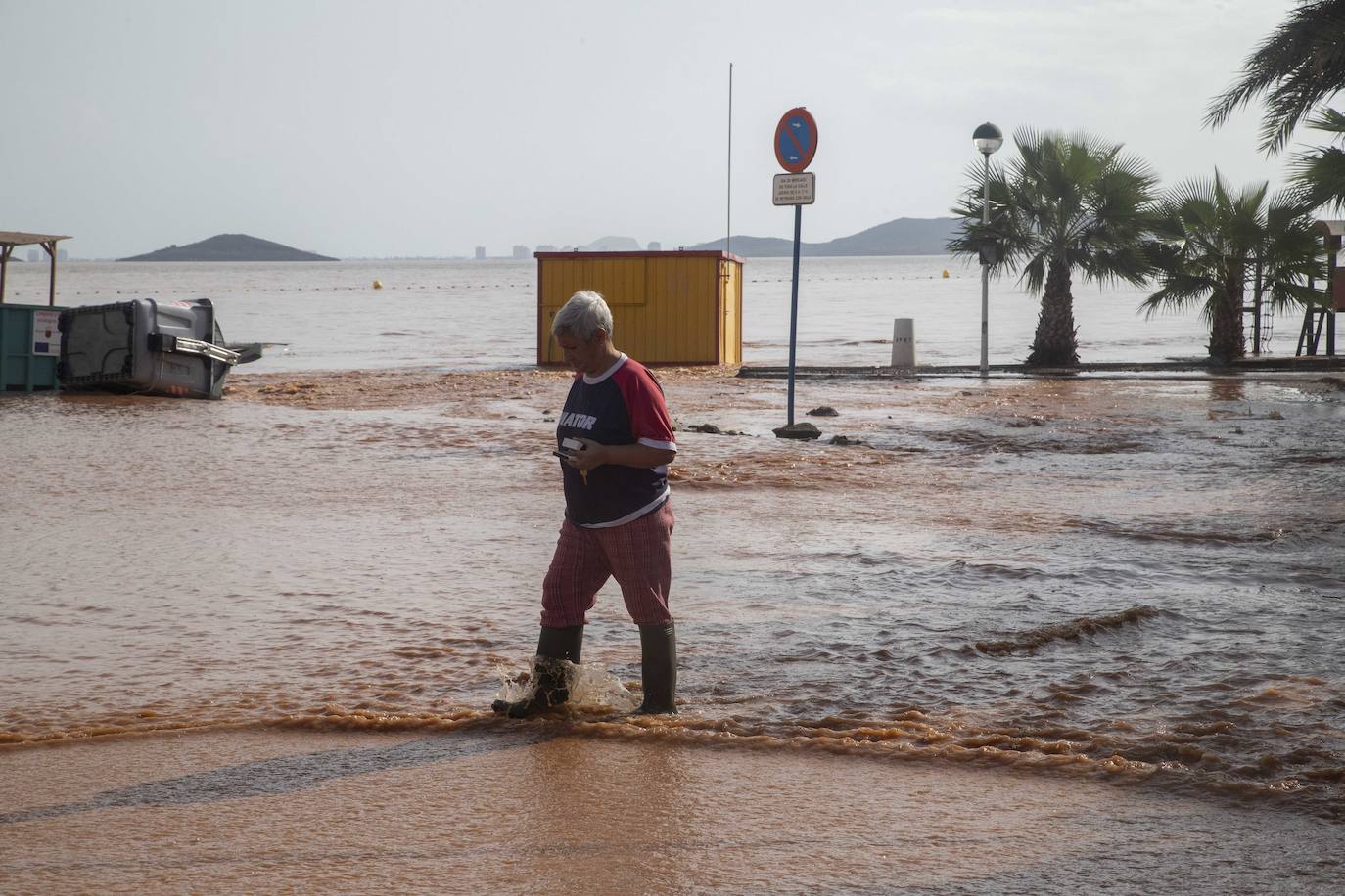 El centro de Cartagena y Los Urrutias también sufrieron notablemente los efectos de las inundaciones