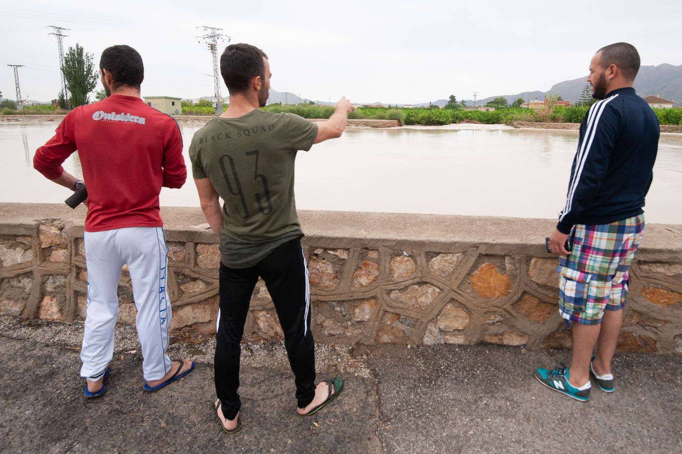 Recorrido por las localidades de Alquerías, Beniel y Llano de Brujas, donde el temporal causó cuantiosos destrozos