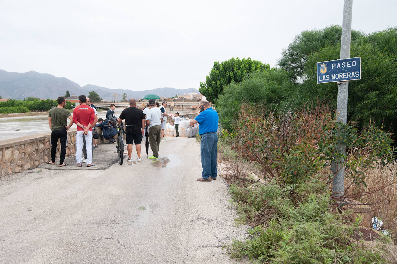 Recorrido por las localidades de Alquerías, Beniel y Llano de Brujas, donde el temporal causó cuantiosos destrozos