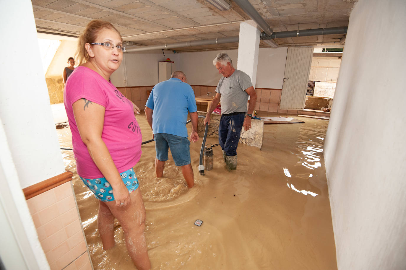 Recorrido por las localidades de Alquerías, Beniel y Llano de Brujas, donde el temporal causó cuantiosos destrozos