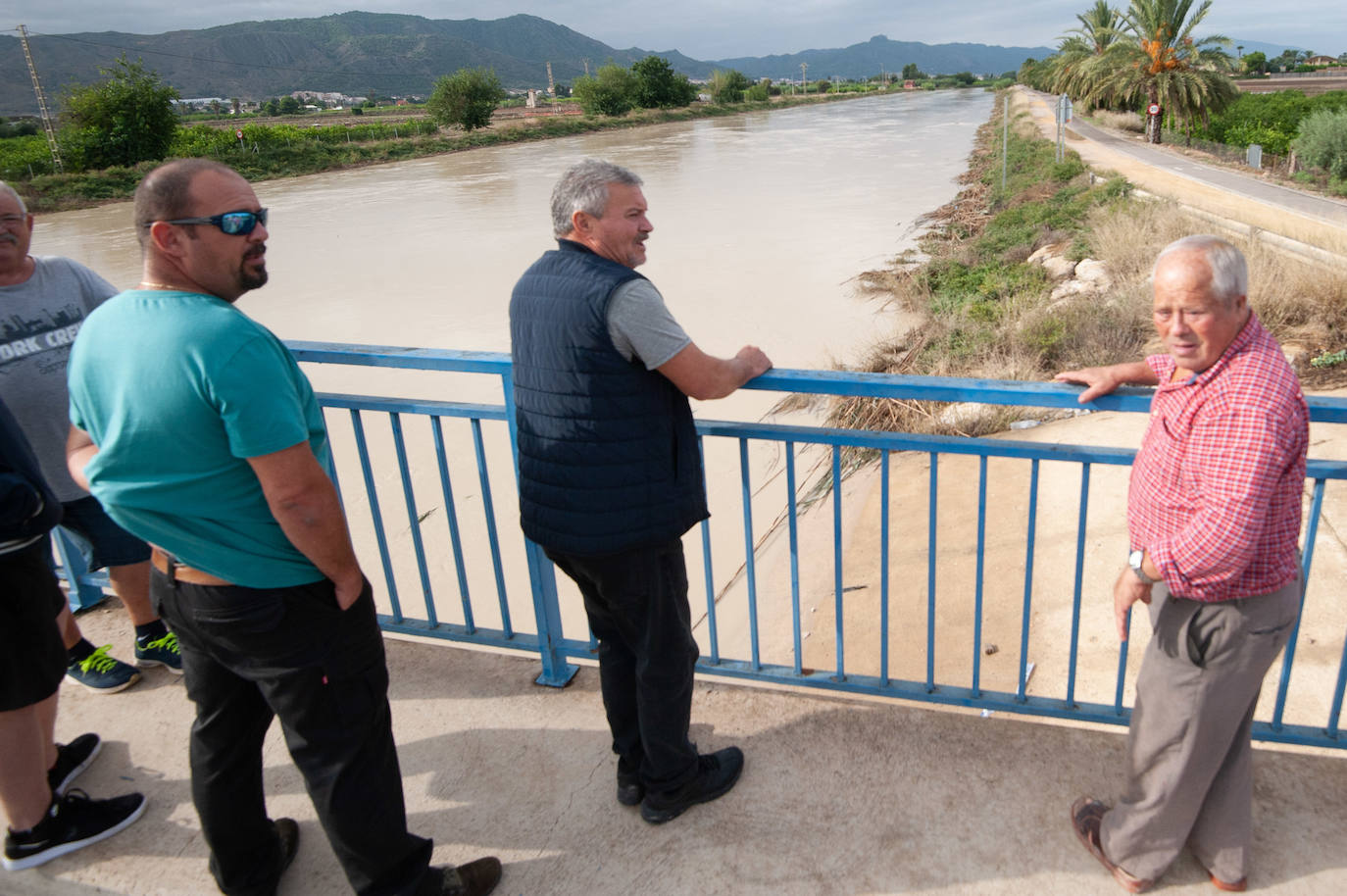 Recorrido por las localidades de Alquerías, Beniel y Llano de Brujas, donde el temporal causó cuantiosos destrozos
