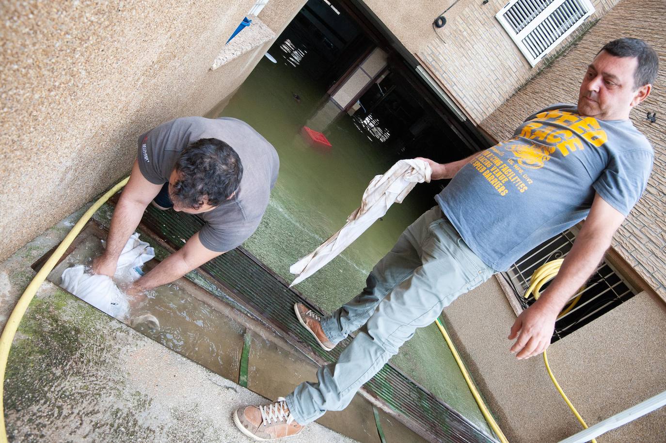 Recorrido por las localidades de Alquerías, Beniel y Llano de Brujas, donde el temporal causó cuantiosos destrozos