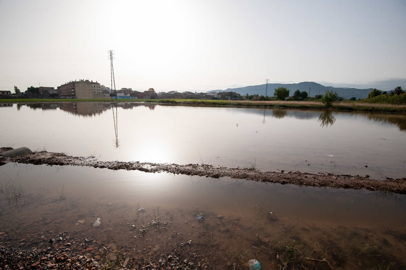 Recorrido por las localidades de Alquerías, Beniel y Llano de Brujas, donde el temporal causó cuantiosos destrozos