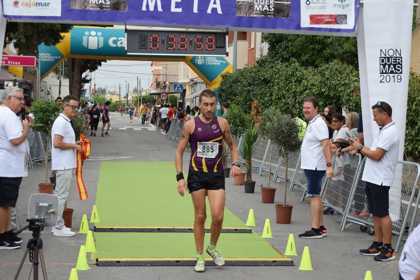 El atleta del Grupo Alcaraz se lleva la XXVII Carrera Popular de la pedanía murciana con un tiempo de 36:06 minutos, por los 43:42 para la corredora del Bathco Running Team