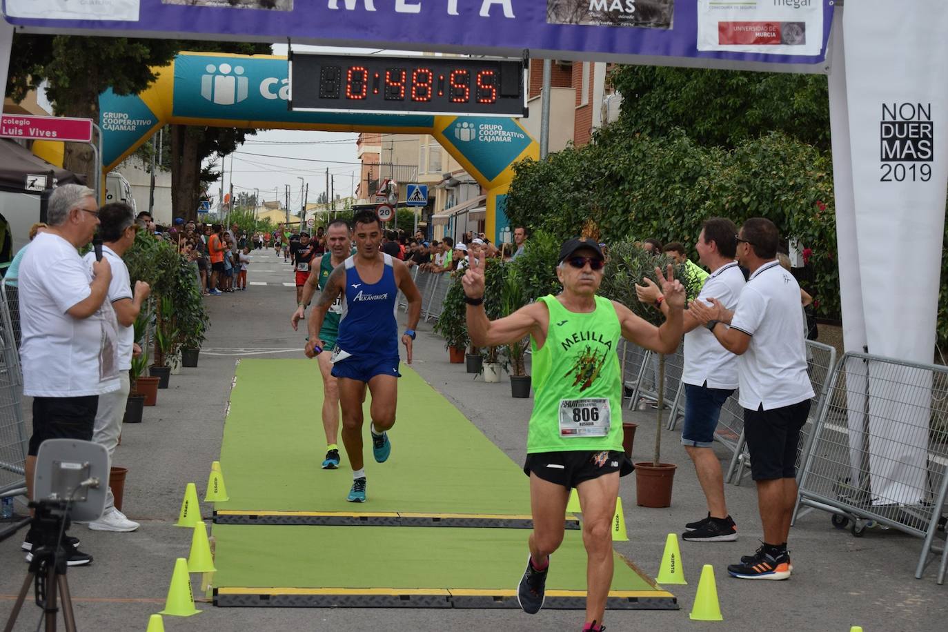 El atleta del Grupo Alcaraz se lleva la XXVII Carrera Popular de la pedanía murciana con un tiempo de 36:06 minutos, por los 43:42 para la corredora del Bathco Running Team