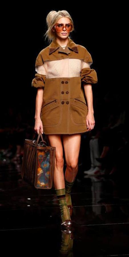 La marca Fendi durante su desfile de Primavera/Verano 2020 en la Milán Fashion Week