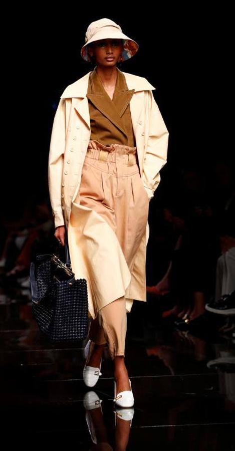 La marca Fendi durante su desfile de Primavera/Verano 2020 en la Milán Fashion Week