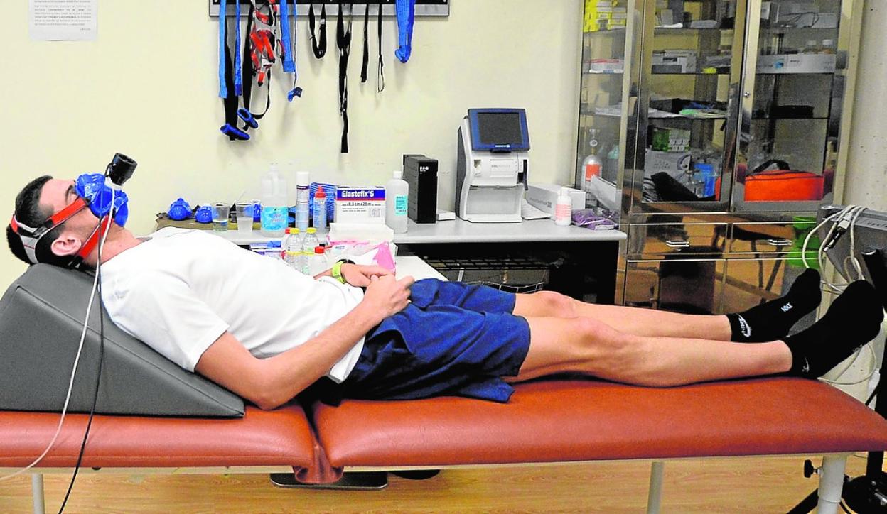 Mariano García, en el UCAM Sport Center. 