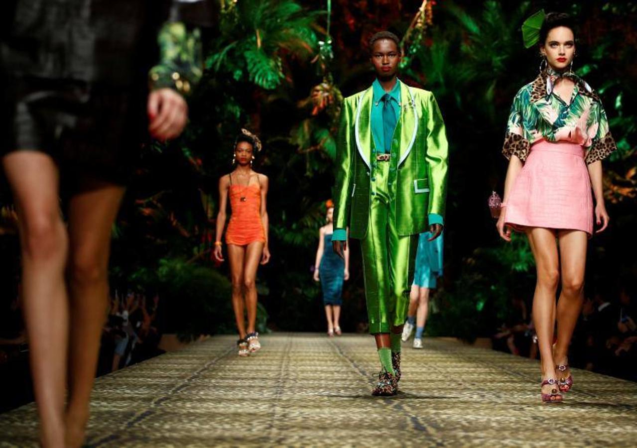 La firma italiana Dolce & Gabban presentó su colección Primavera/Verano 2020 en la pasarela de la Milán Fashion Week