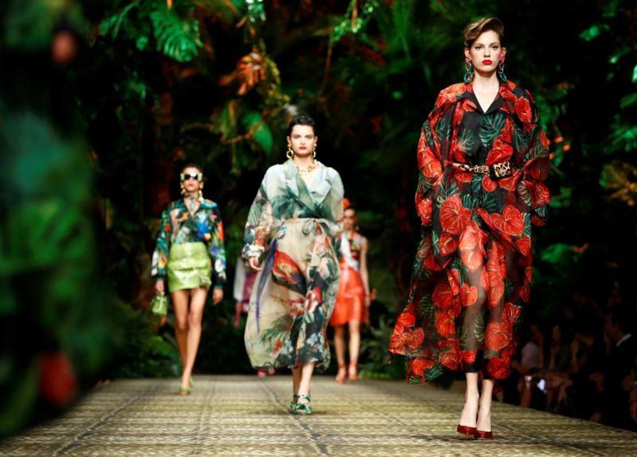 La firma italiana Dolce & Gabban presentó su colección Primavera/Verano 2020 en la pasarela de la Milán Fashion Week