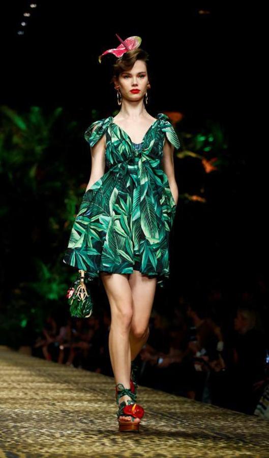 La firma italiana Dolce & Gabban presentó su colección Primavera/Verano 2020 en la pasarela de la Milán Fashion Week
