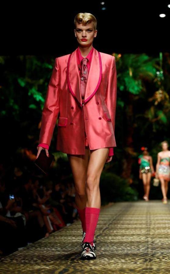 La firma italiana Dolce & Gabban presentó su colección Primavera/Verano 2020 en la pasarela de la Milán Fashion Week