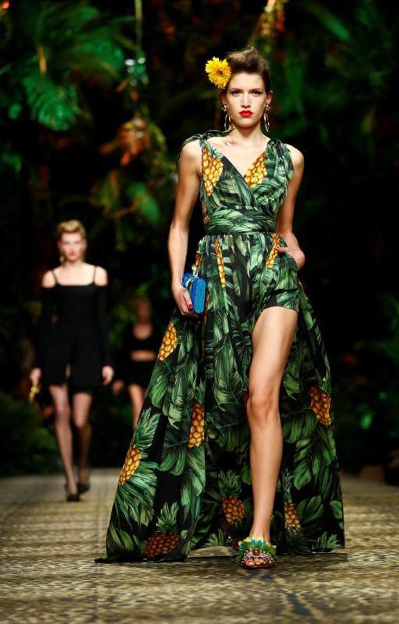 La firma italiana Dolce & Gabban presentó su colección Primavera/Verano 2020 en la pasarela de la Milán Fashion Week