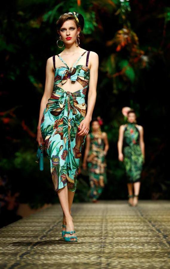 La firma italiana Dolce & Gabban presentó su colección Primavera/Verano 2020 en la pasarela de la Milán Fashion Week