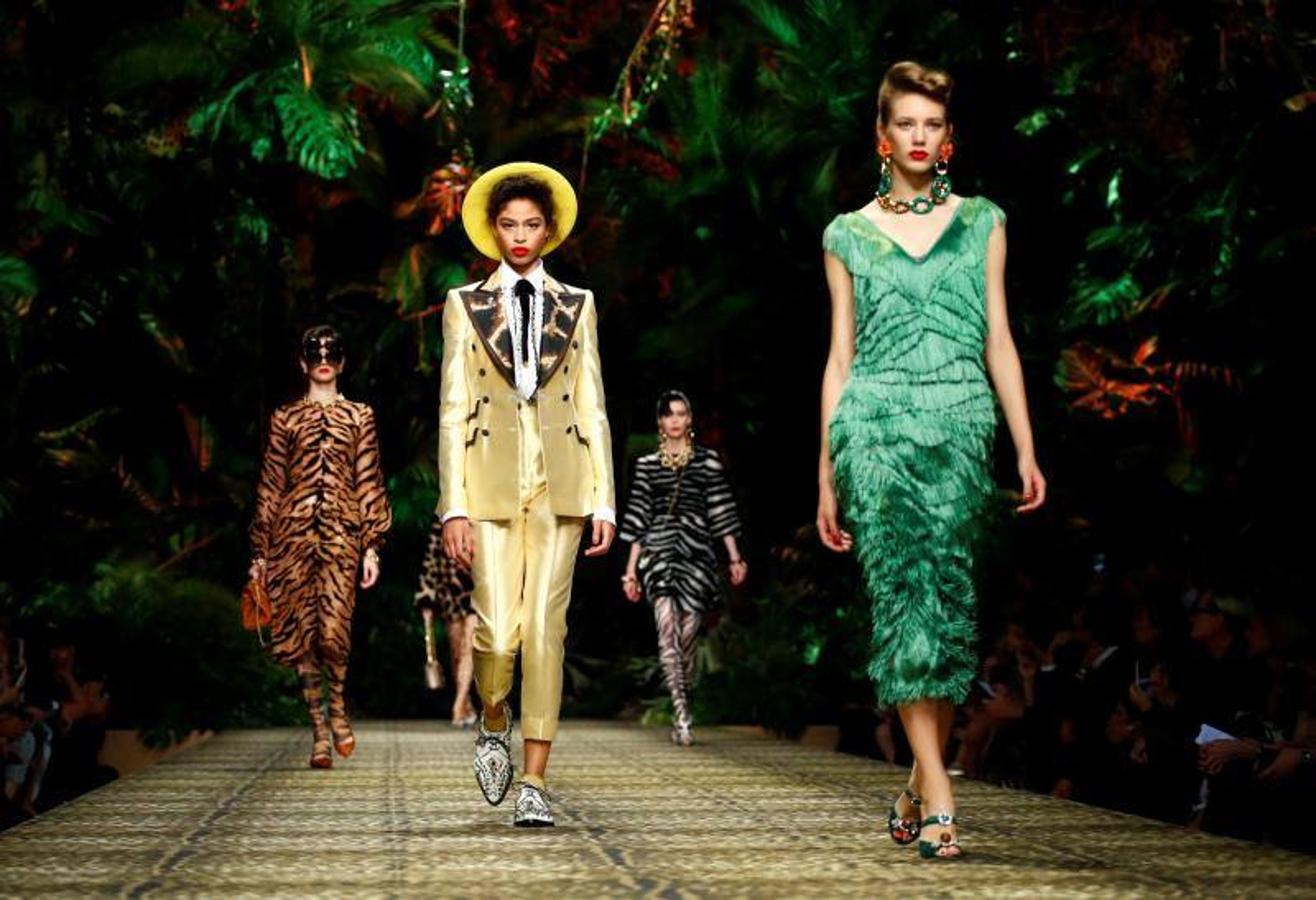 La firma italiana Dolce & Gabban presentó su colección Primavera/Verano 2020 en la pasarela de la Milán Fashion Week