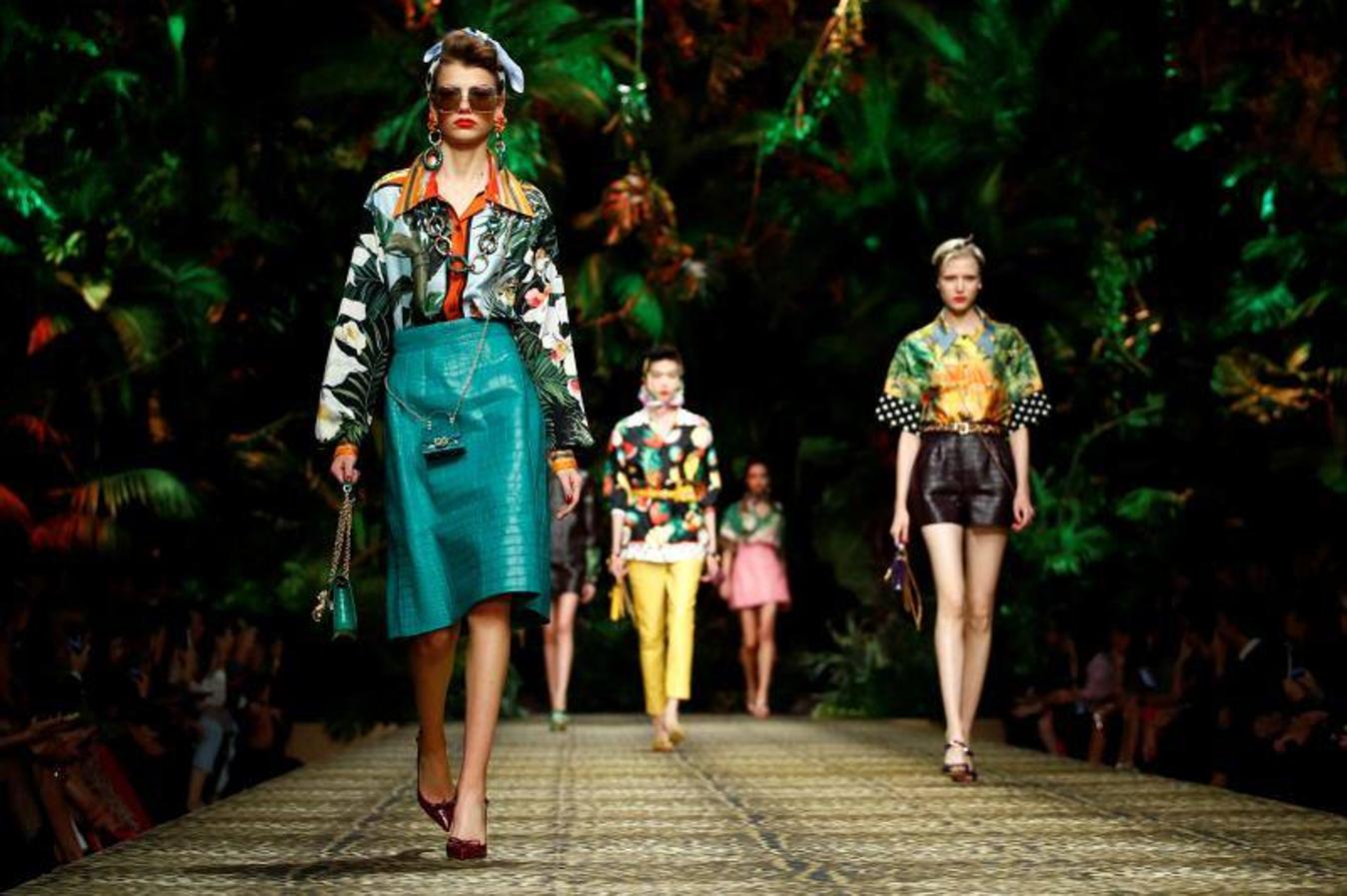 La firma italiana Dolce & Gabban presentó su colección Primavera/Verano 2020 en la pasarela de la Milán Fashion Week