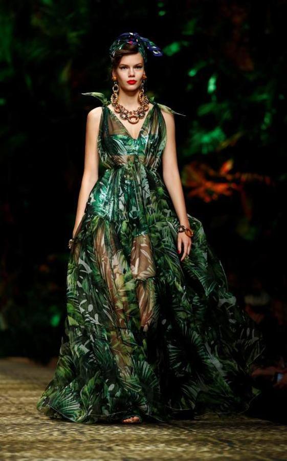 La firma italiana Dolce & Gabban presentó su colección Primavera/Verano 2020 en la pasarela de la Milán Fashion Week