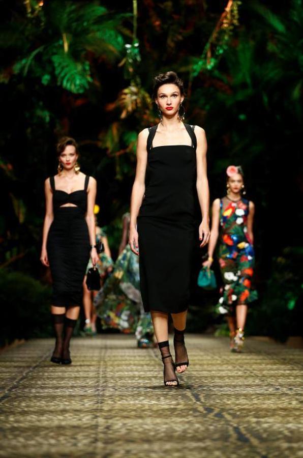 La firma italiana Dolce & Gabban presentó su colección Primavera/Verano 2020 en la pasarela de la Milán Fashion Week