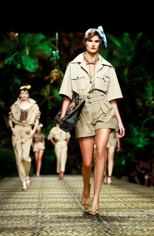 La firma italiana Dolce & Gabban presentó su colección Primavera/Verano 2020 en la pasarela de la Milán Fashion Week