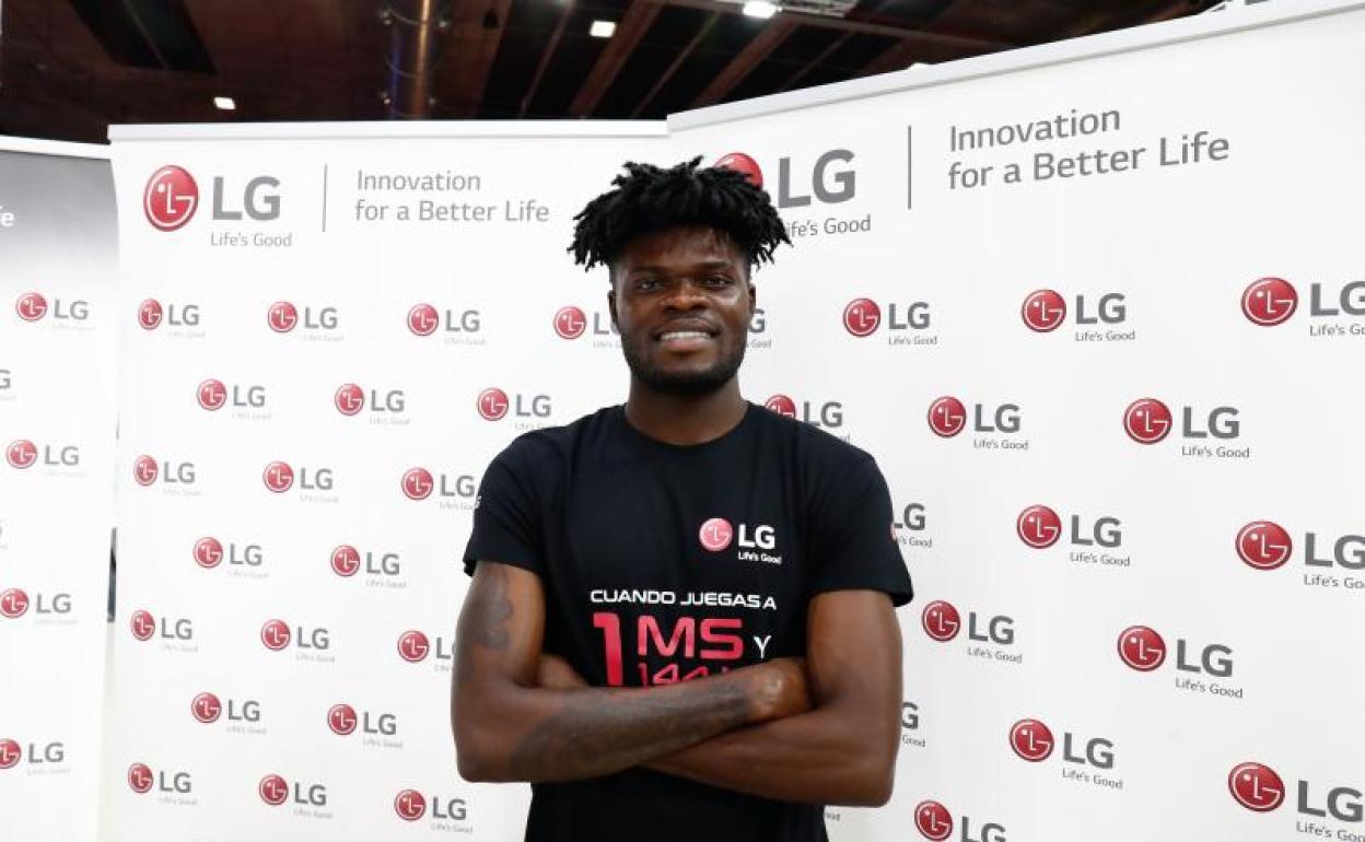 Thomas Partey, durante un acto publicitario. 