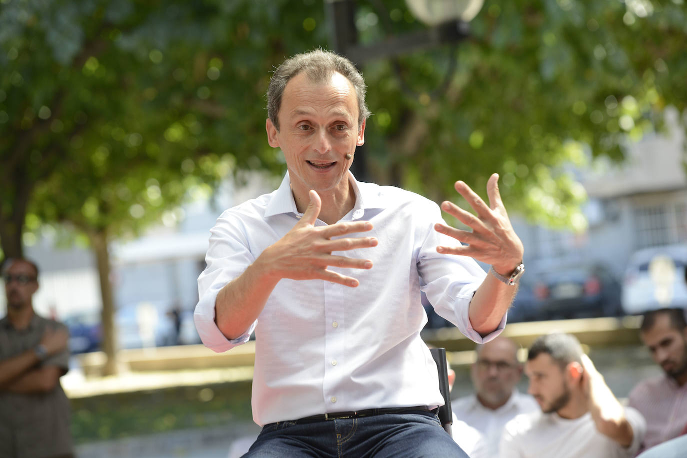 Fotos: Acto del ministro Pedro Duque en Murcia