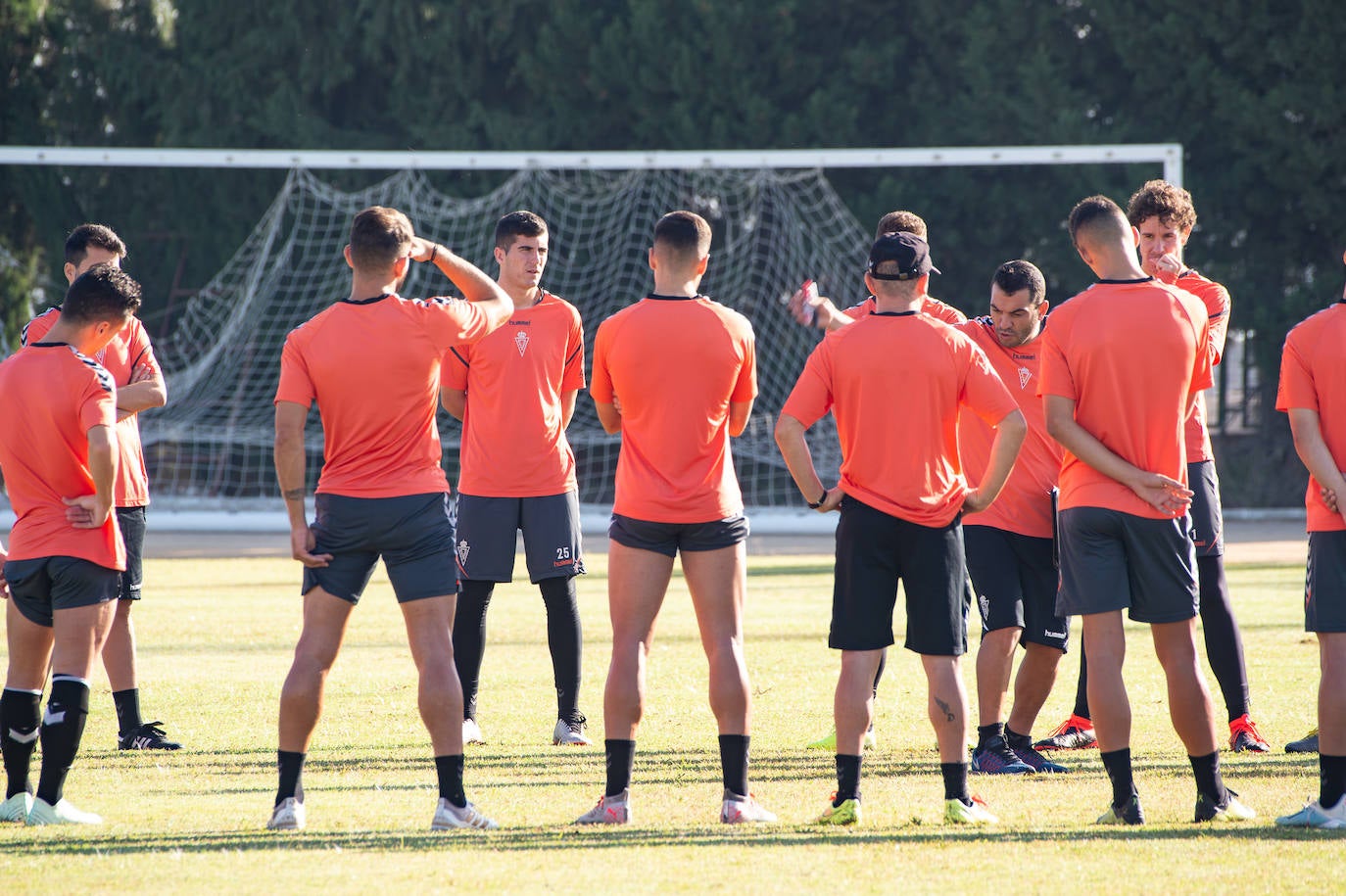El Real Murcia entrenó este miércoles en Ceutí.