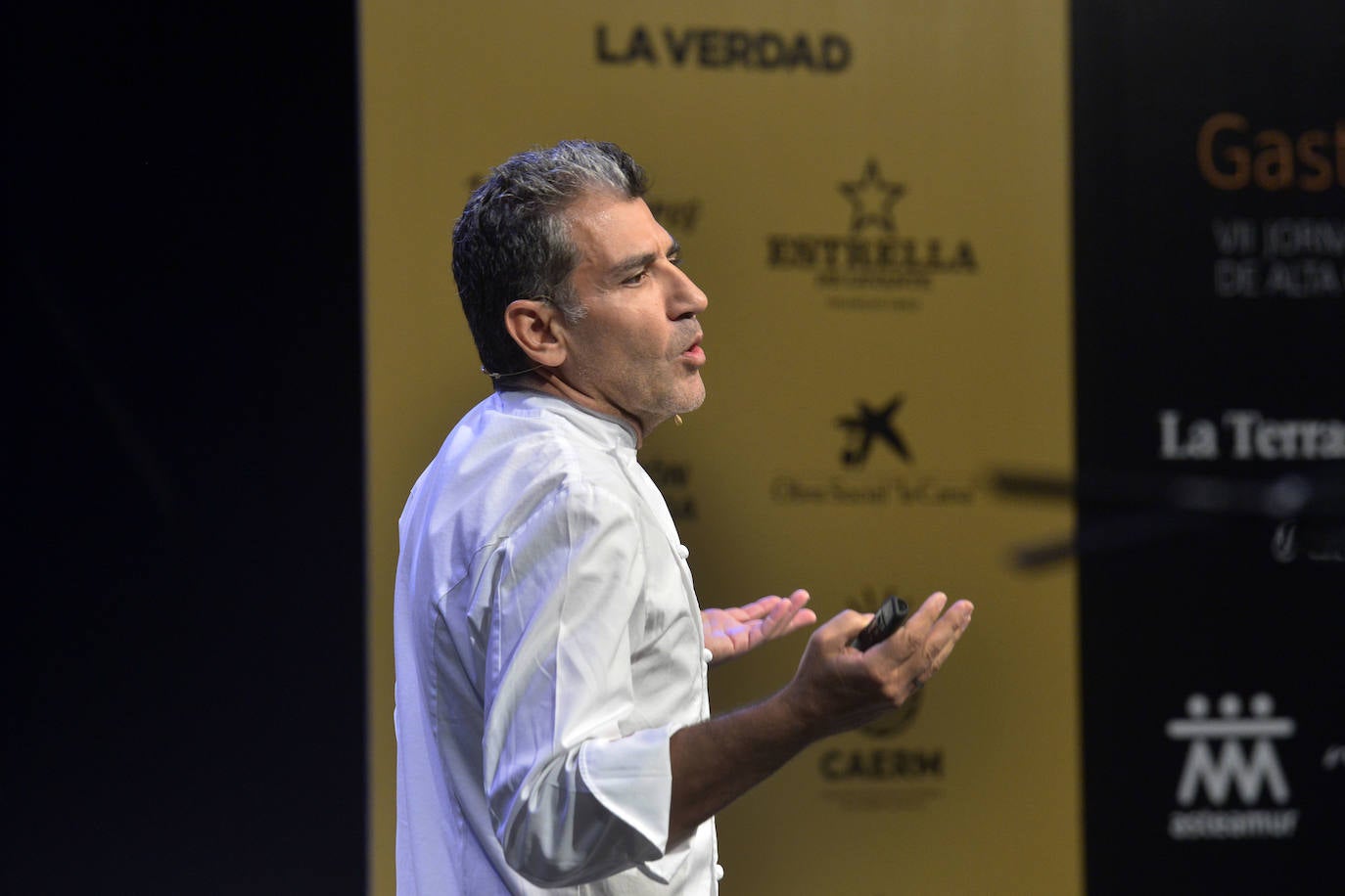 El chef Paco Roncero, este lunes, en la gala solidaria GastroTea