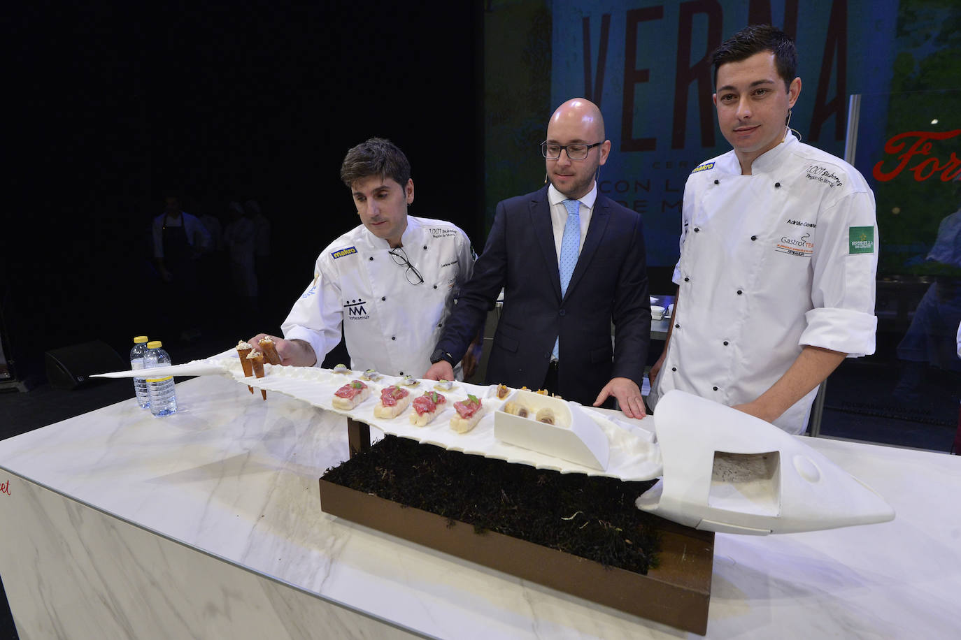 El chef Paco Roncero, este lunes, en la gala solidaria GastroTea