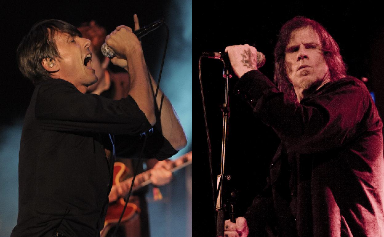 Brett Anderson, cantante de Suede, y Mark Lanegan, en dos conciertos.