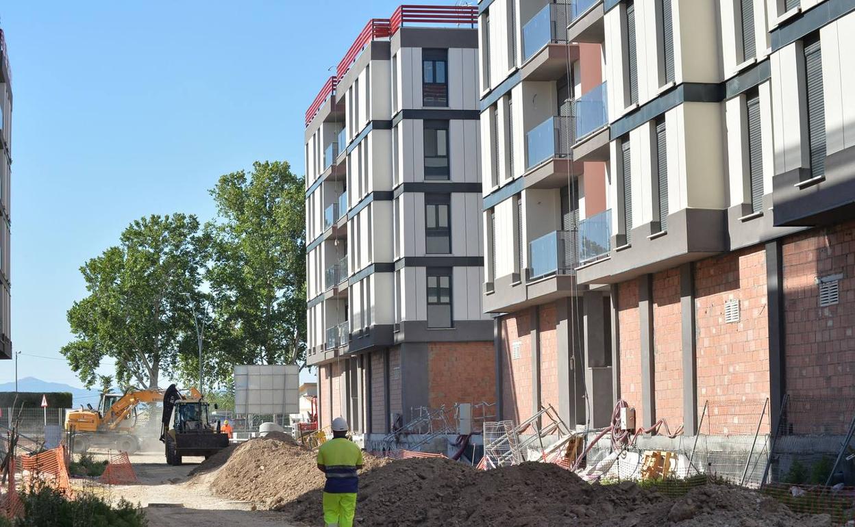 Imagen de archivo de la reconstrucción del barrio de San Fernando. 