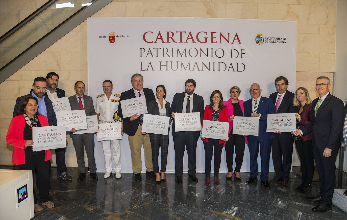 El Ayuntamiento de Cartagena y la Comunidad inician las gestiones para lograr un sello que traerá medio millón de turistas más, según López Miras.