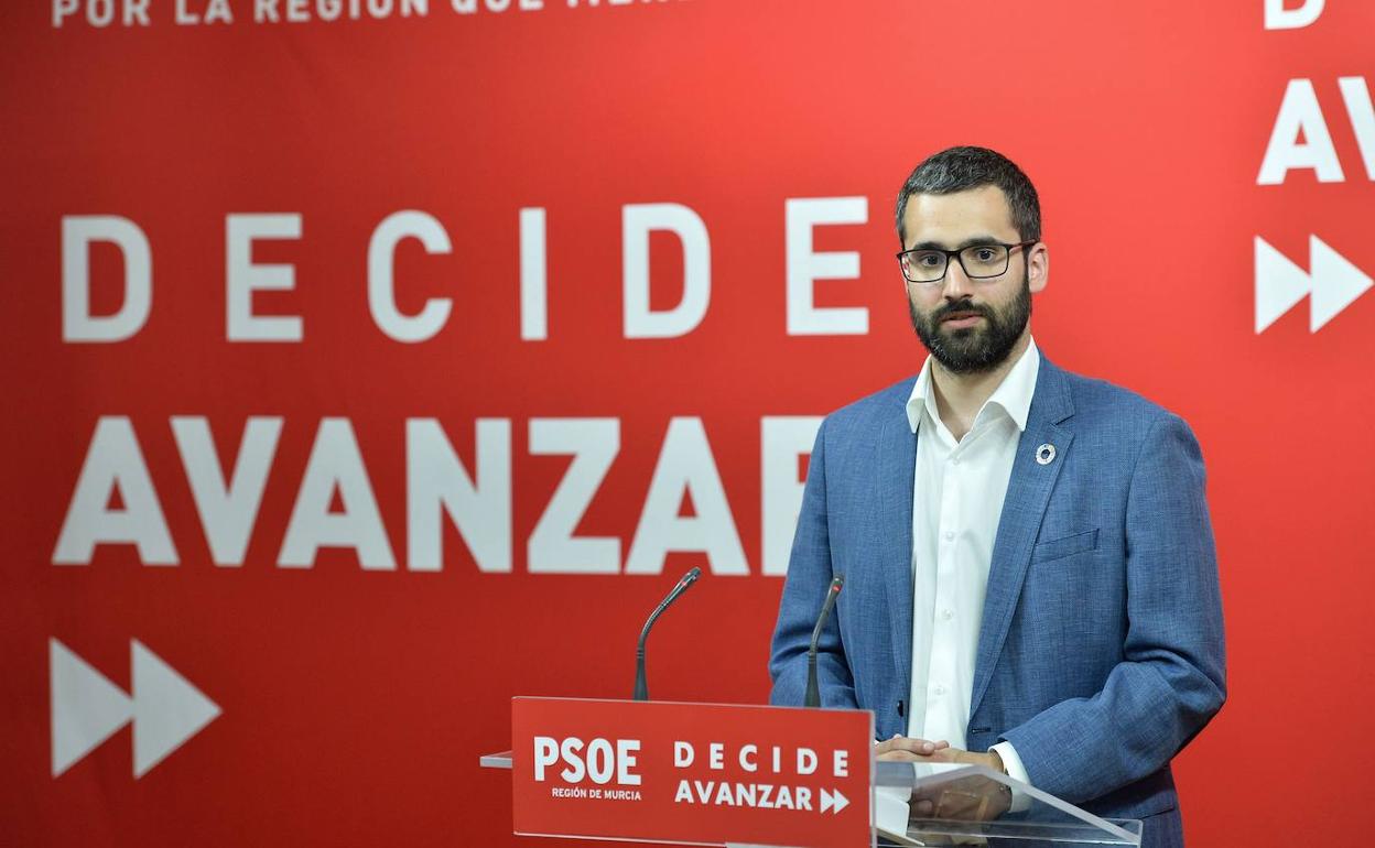 Francisco Lucas, portavoz del PSRM-PSOE, en una imagen de archivo.