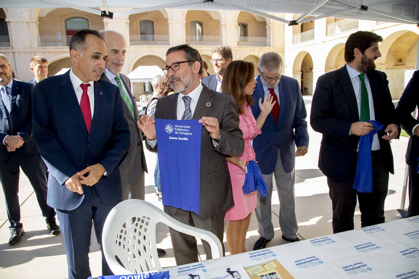Acto del vigésimo aniversario de la Universidad Politécnica de Cartagena.